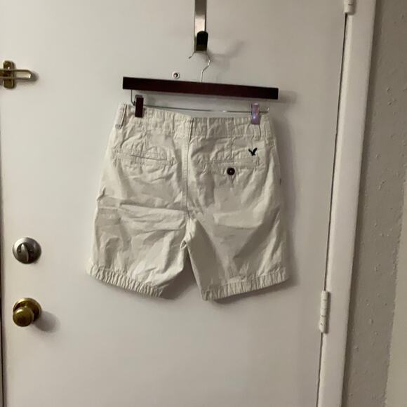 American Eagle Outfitters Prep Bermuda Shorts 26 Light Khaki Casual Vacation - Picture 6 of 13